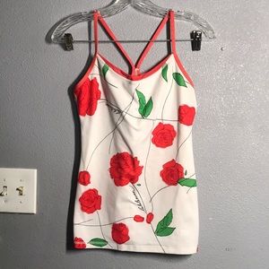 Lululemon Athletica Tops Rare Lululemon 68‎ Athletic Rose Top size 4